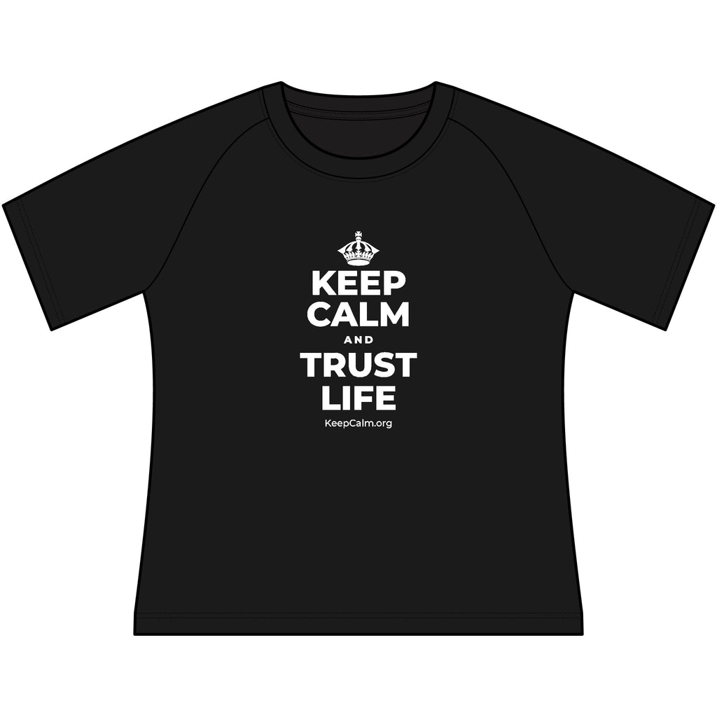 KEEP CALM AND TRUST LIFE Women's Raglan Tee