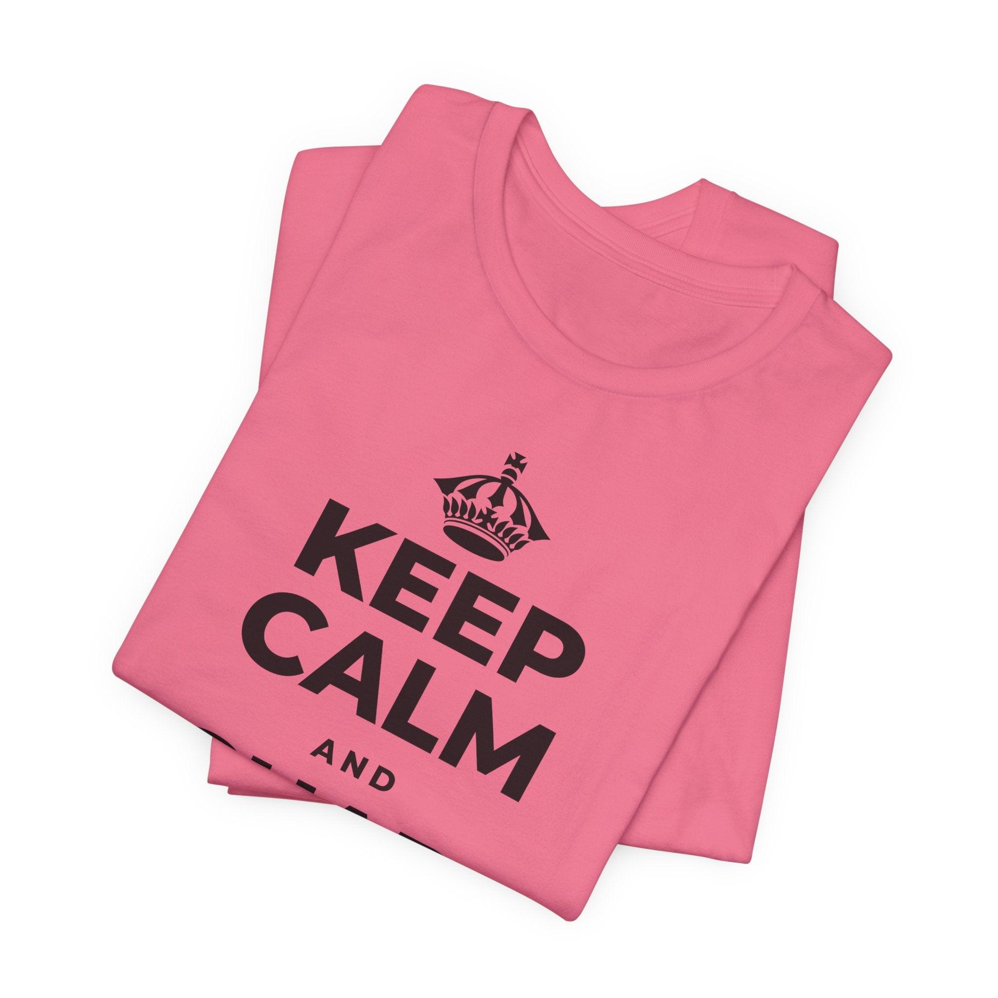 KEEP CALM AND RECHARGE, NO GUILT T-Shirt (Military Green–Autumn)