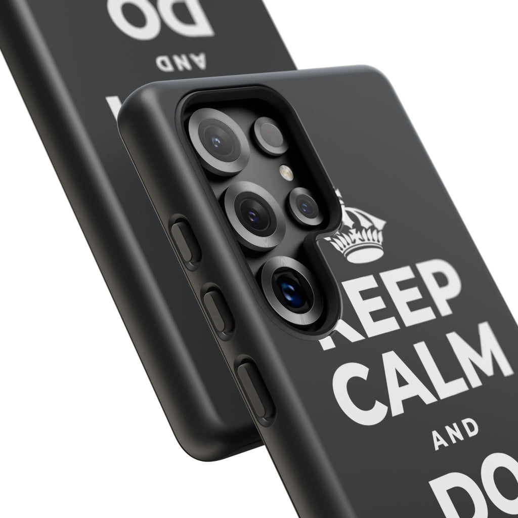 KEEP CALM AND DO LESS, GENTLY Phone Case (Dark)