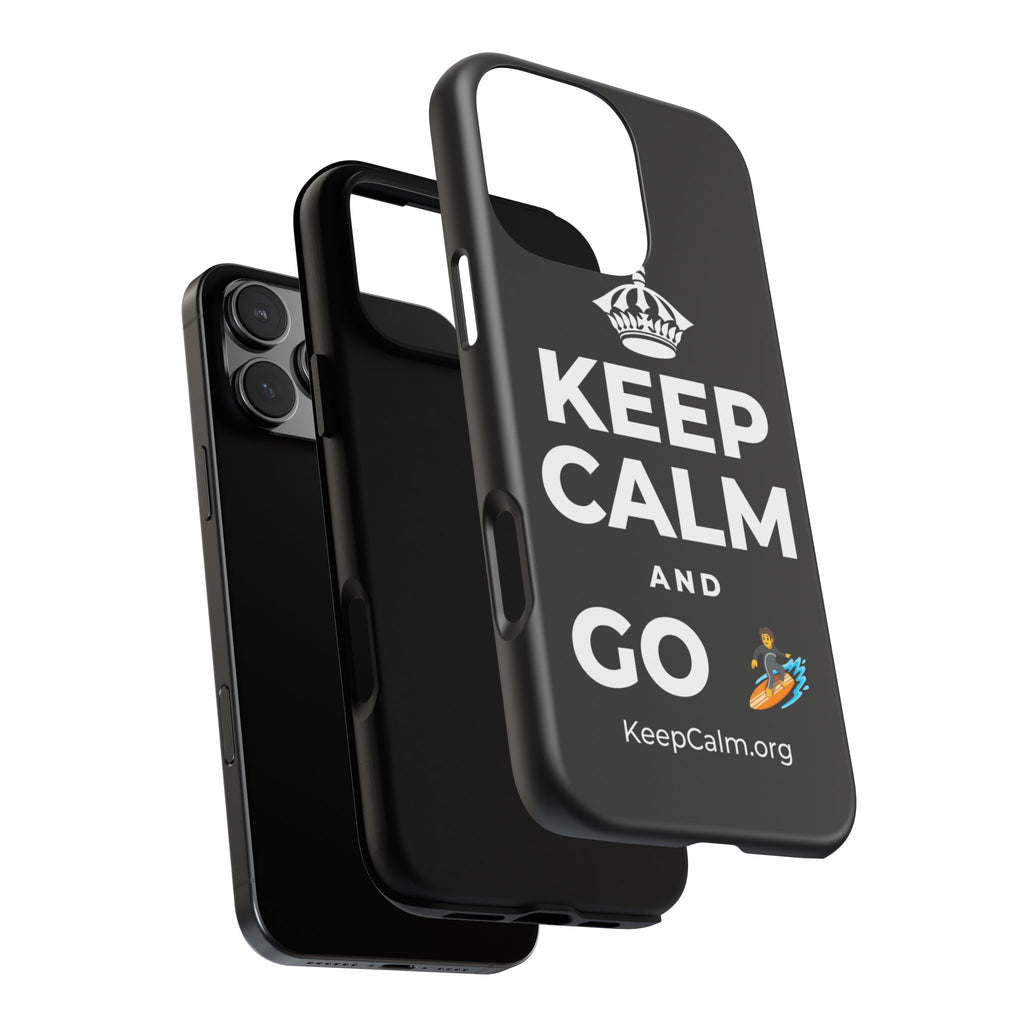 KEEP CALM AND GO 🏄 Phone Case