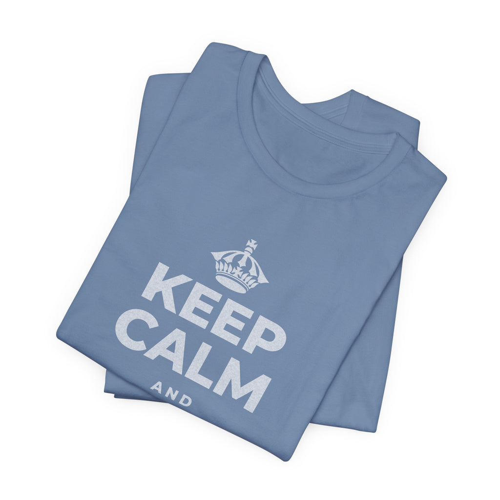 KEEP CALM AND DO IT ANYWAY T-Shirt (Soft Cream–Heather Mauve)