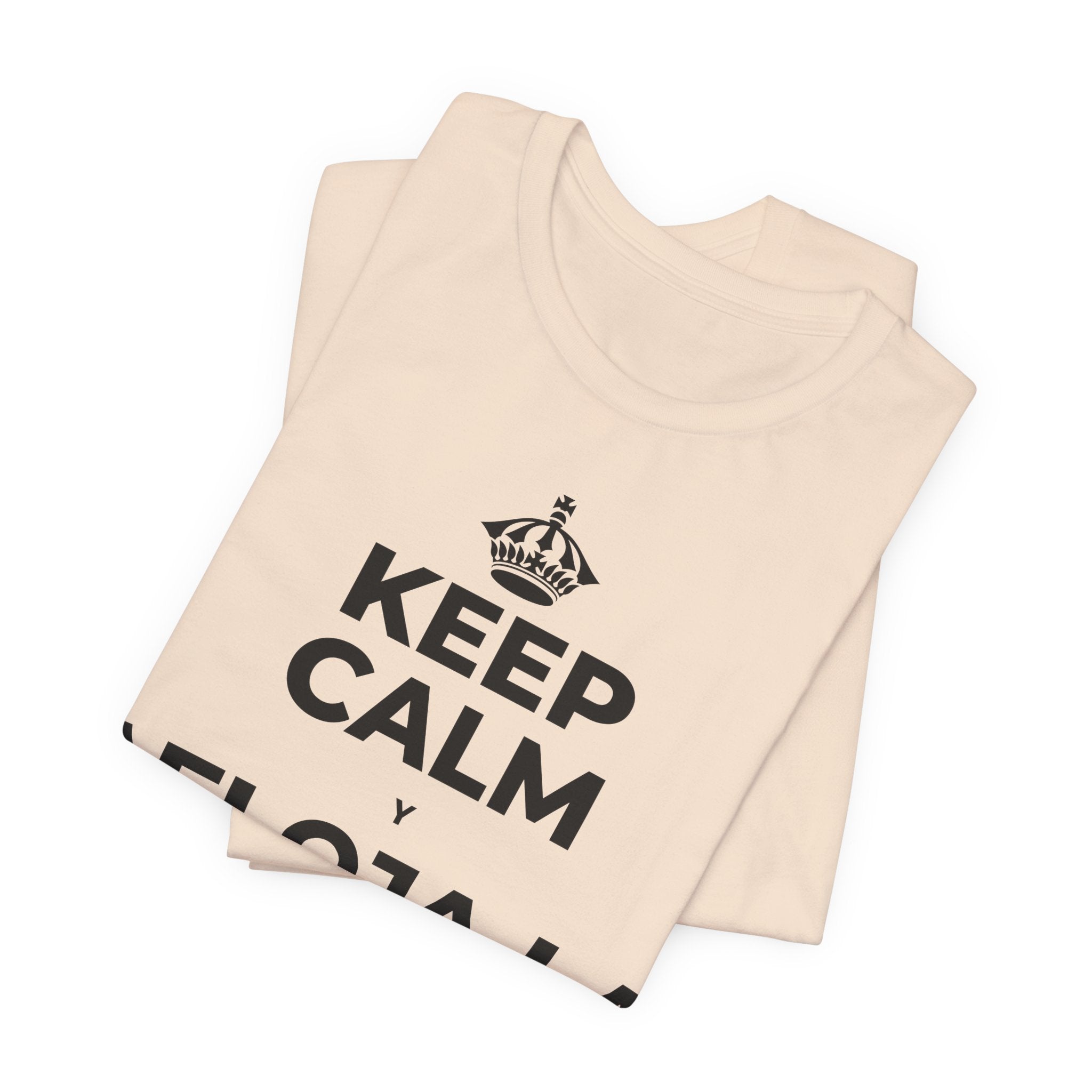 KEEP CALM Y AFLOJA LA MANDÍBULA T-Shirt (Soft Cream–Heather Mauve)