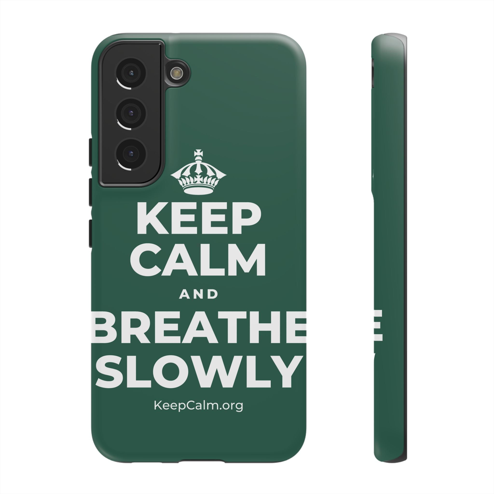 KEEP CALM AND BREATHE SLOWLY Phone Case