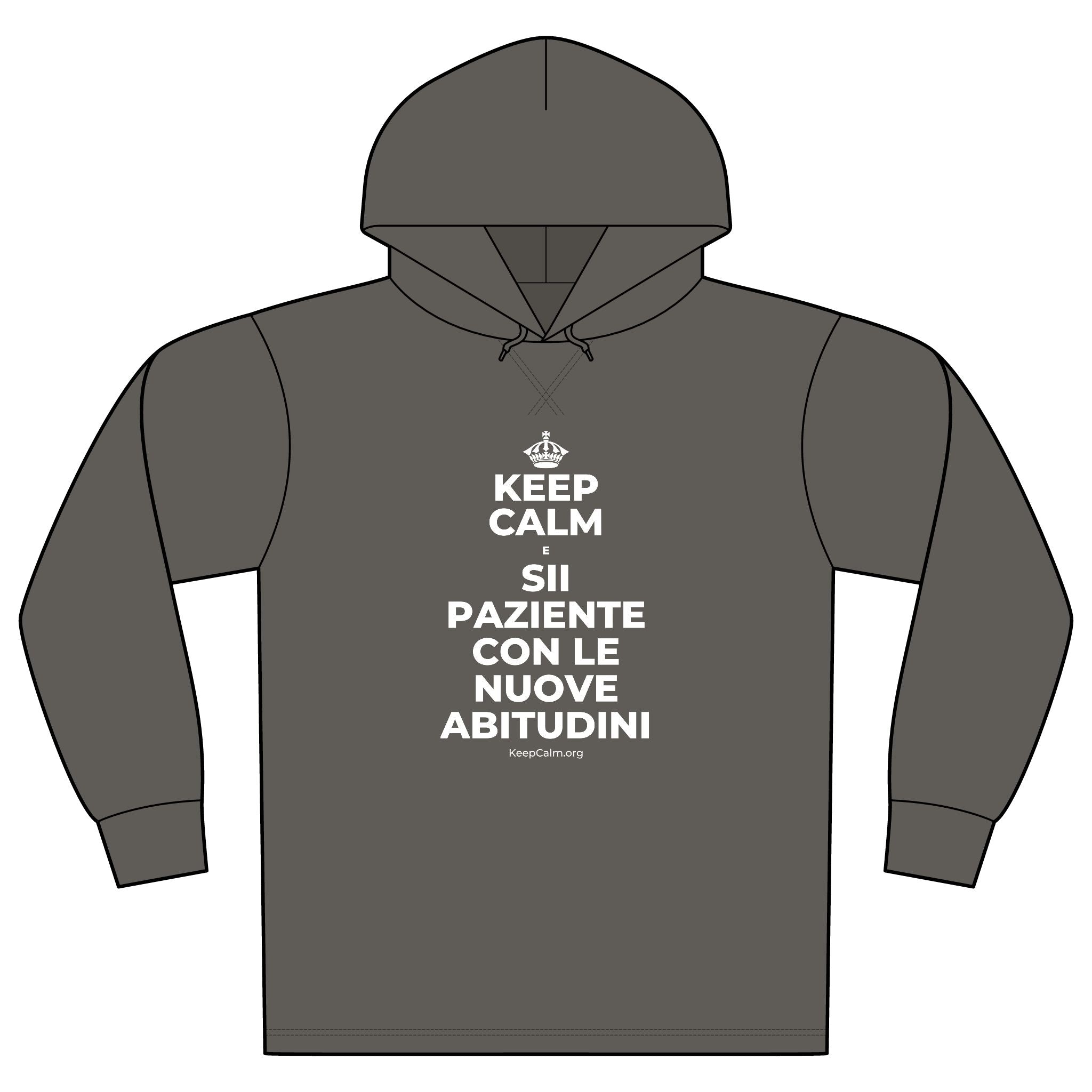 KEEP CALM E SII PAZIENTE CON LE NUOVE ABITUDINI Organic Hoodie Tee