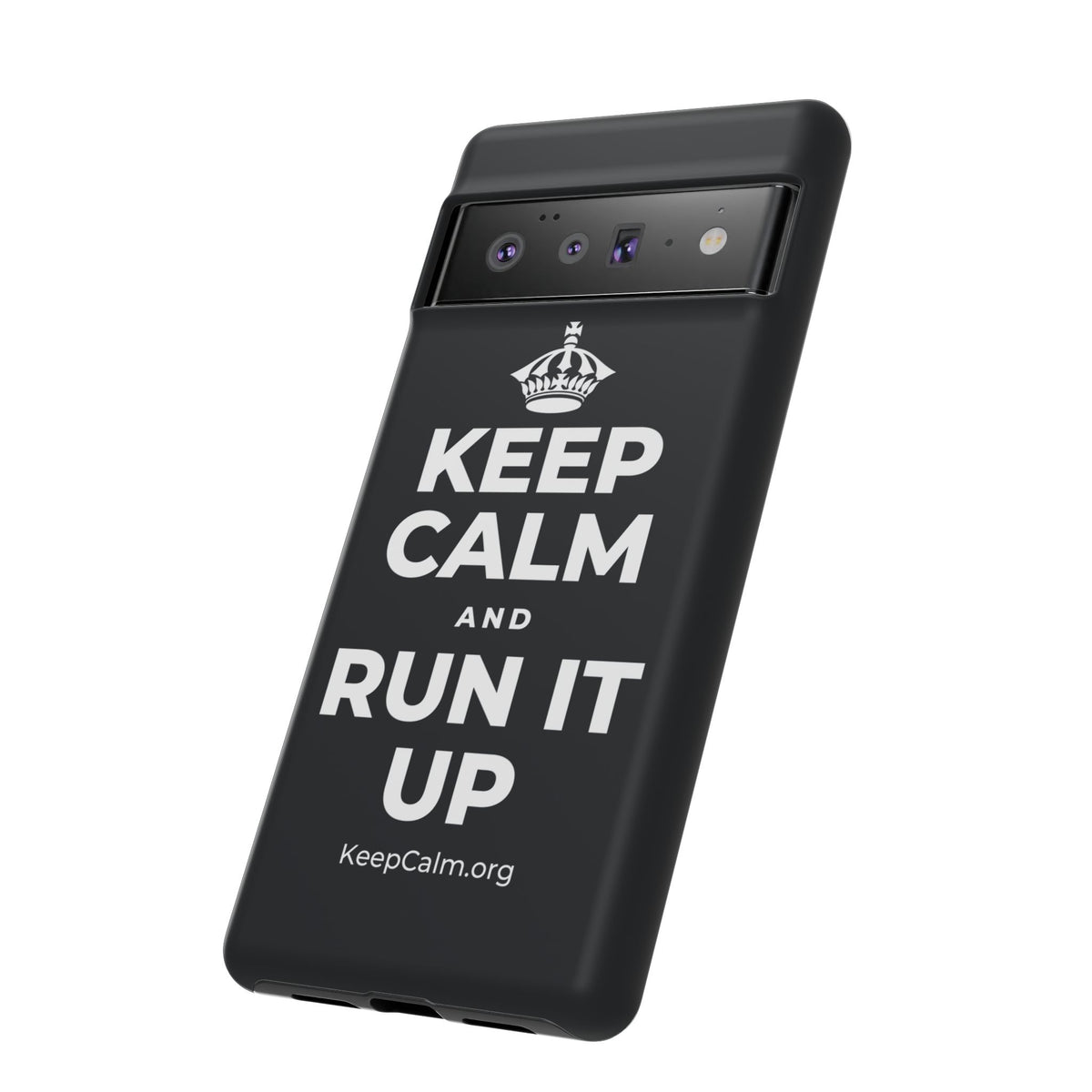 KEEP CALM AND RUN IT UP Phone Case (Dark)
