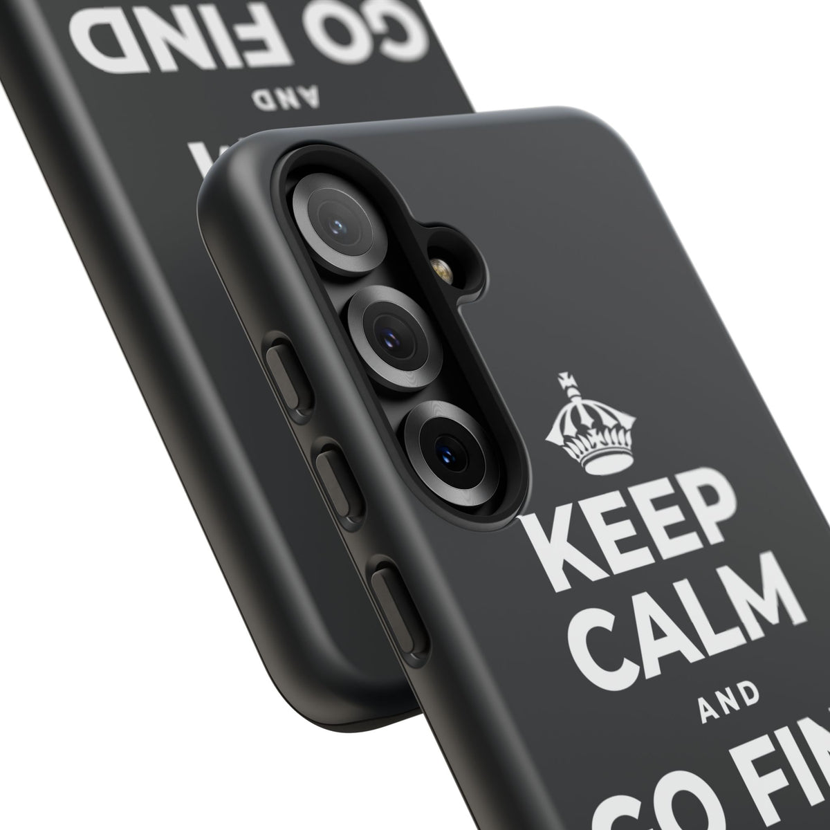 KEEP CALM AND GO FIND NEW SOUNDS Phone Case (Dark)