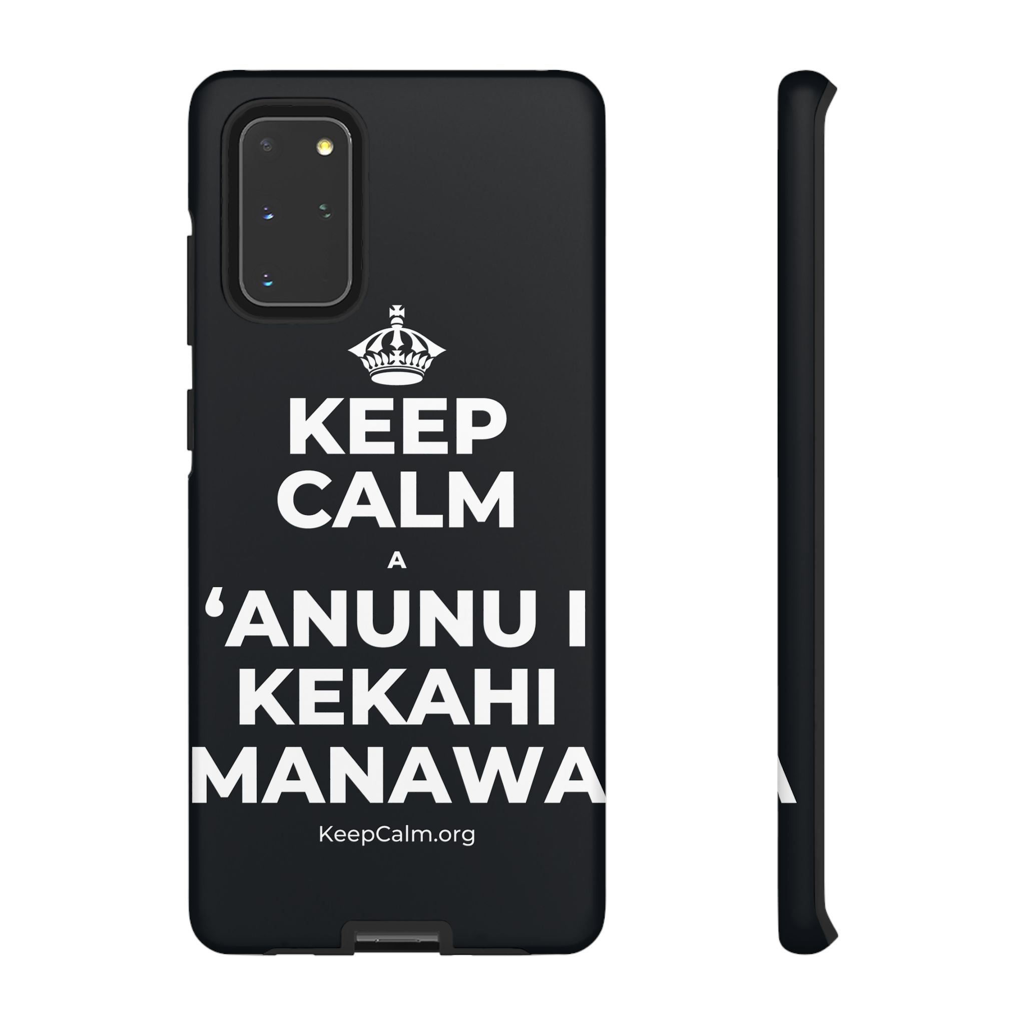 KEEP CALM A ʻANUNU I KEKAHI MANAWA Phone Case (Dark)