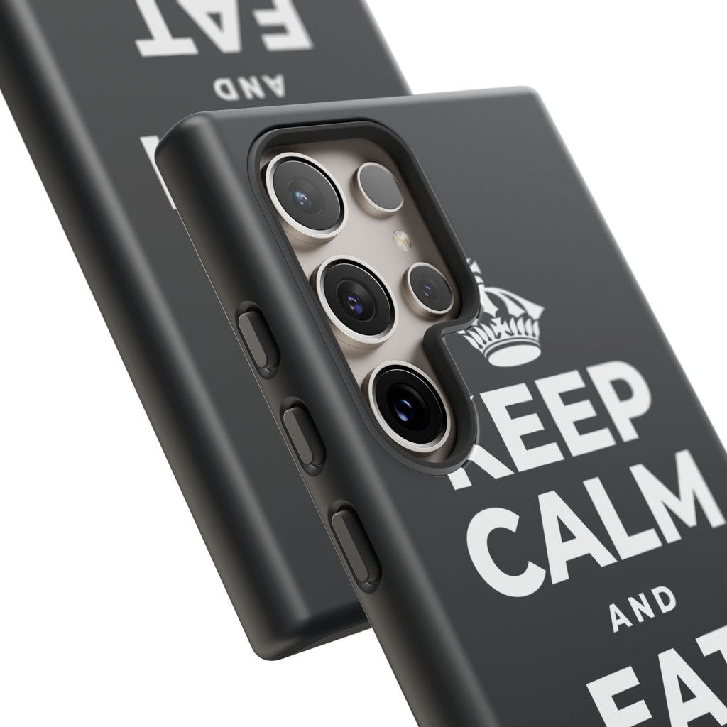 KEEP CALM AND EAT THE SNACK Phone Case (Dark)