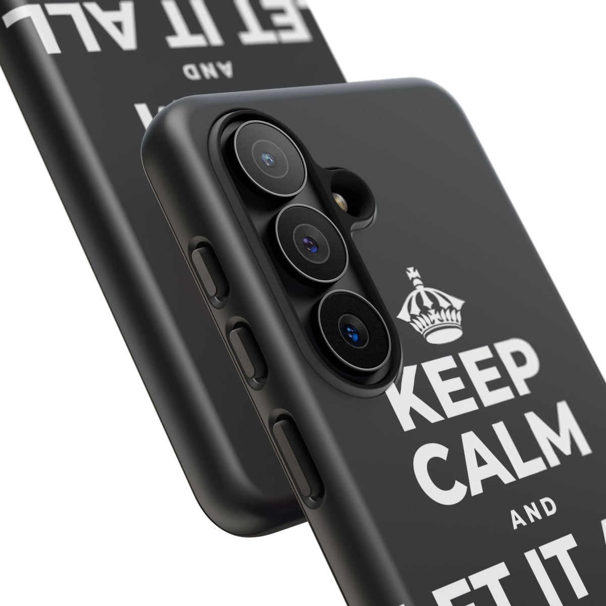 KEEP CALM AND LET IT ALL FALL AWAY Phone Case (Dark)