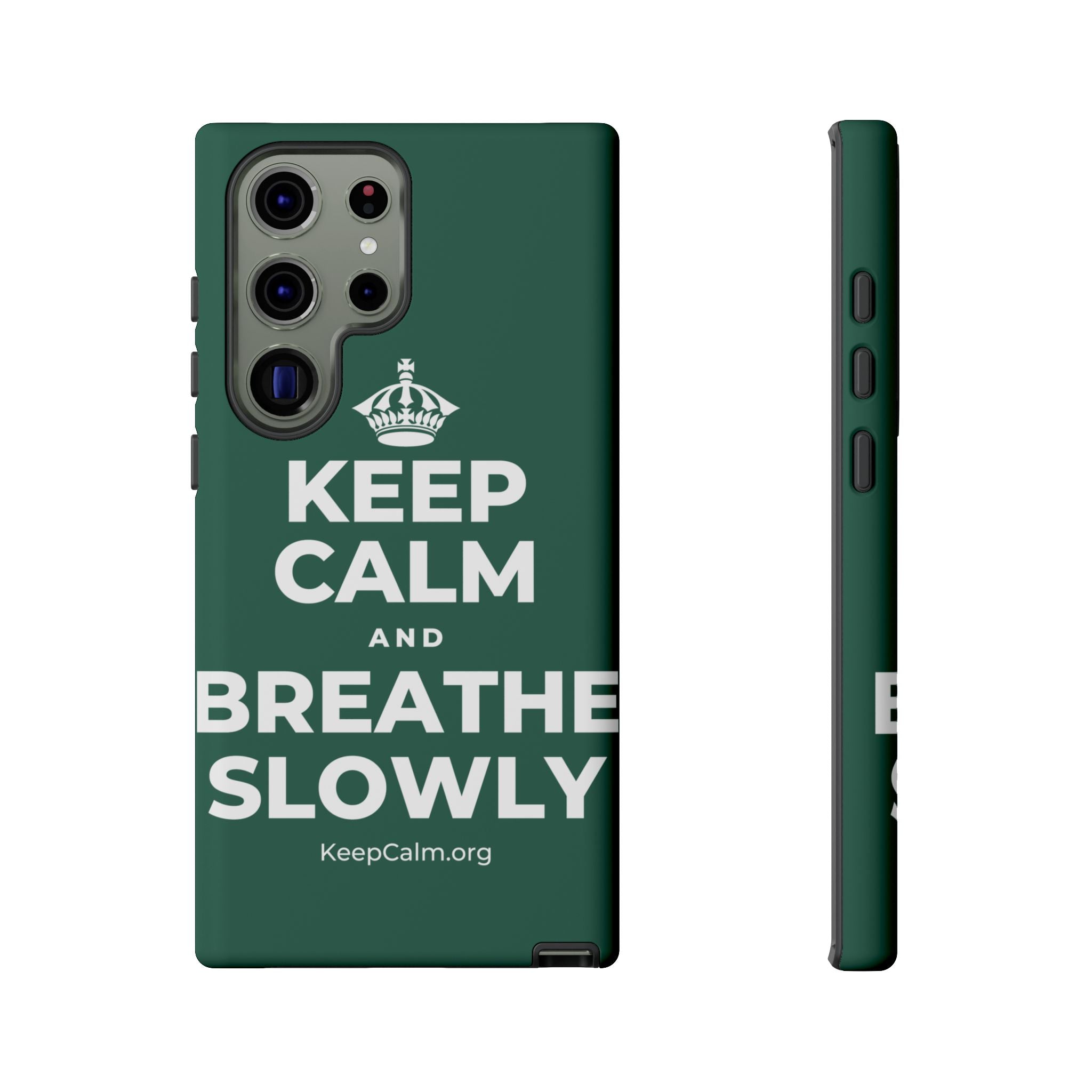 KEEP CALM AND BREATHE SLOWLY Phone Case
