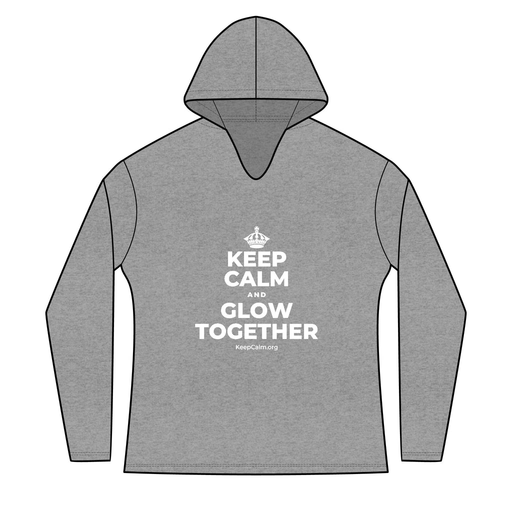 KEEP CALM AND GLOW TOGETHER Women's Long Sleeve Hoodie