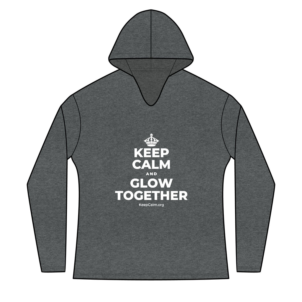 KEEP CALM AND GLOW TOGETHER Women's Long Sleeve Hoodie