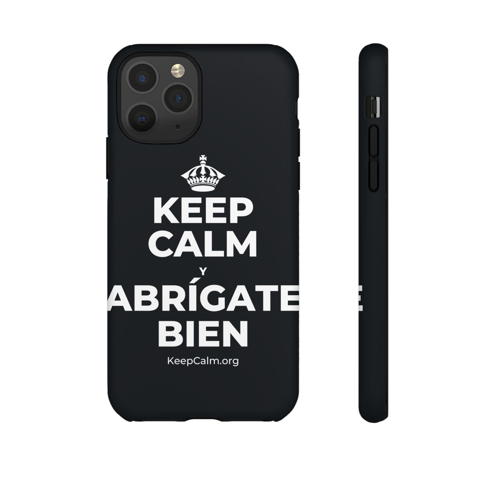 KEEP CALM Y ABRÍGATE BIEN Phone Case (Dark)