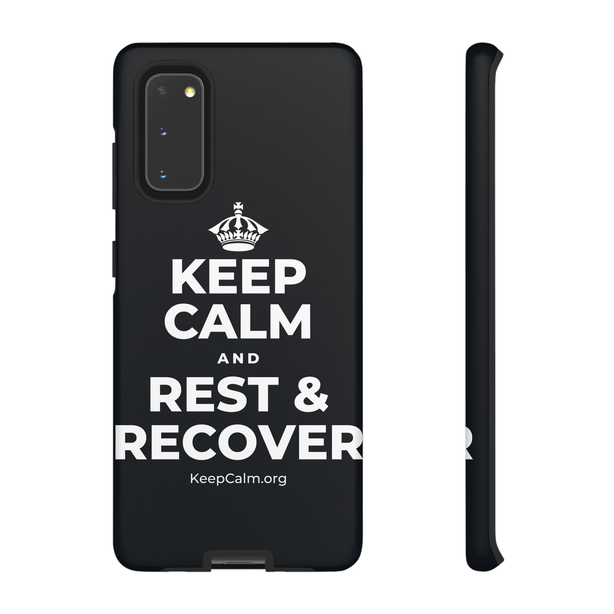 KEEP CALM AND REST & RECOVER Phone Case (Dark)
