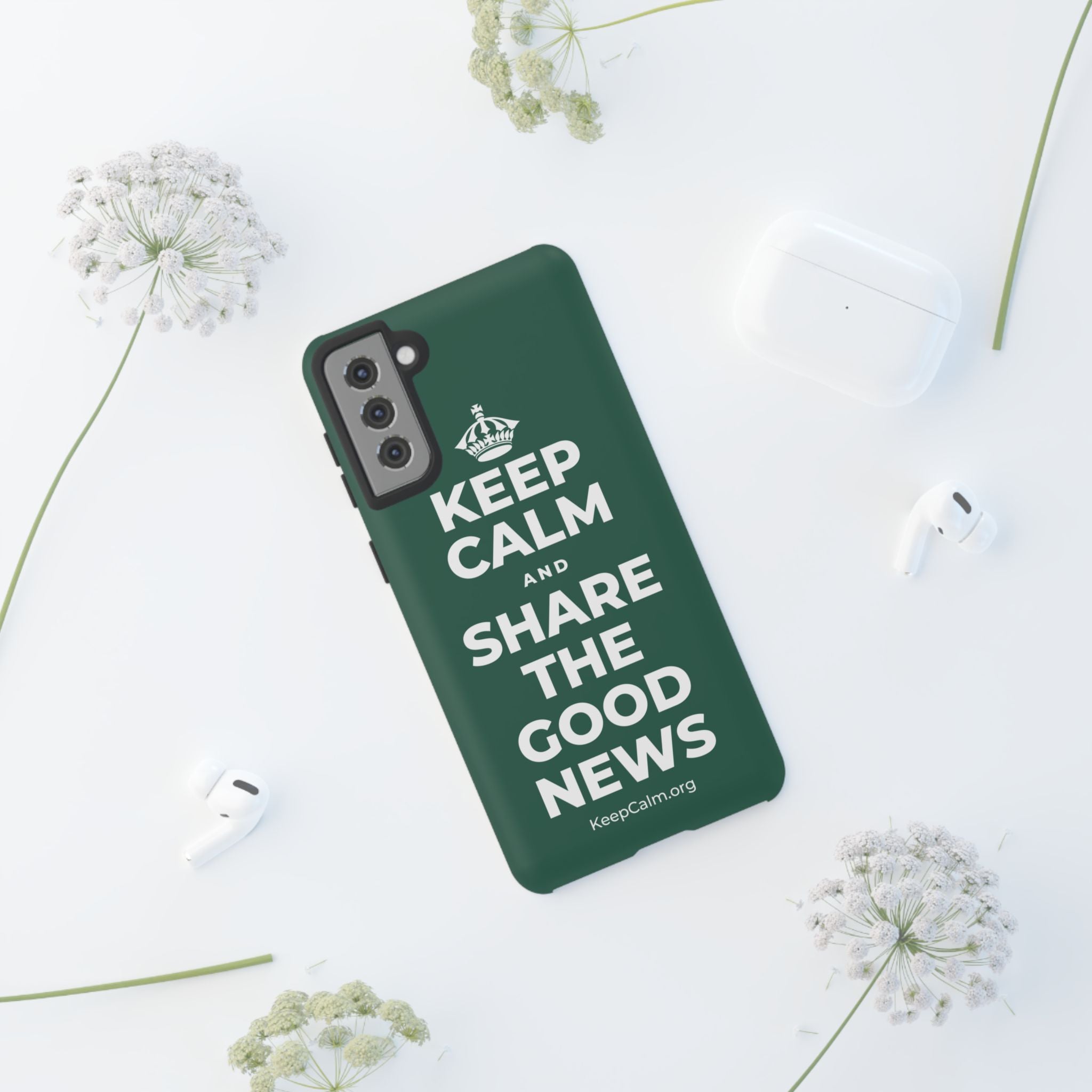 KEEP CALM AND SHARE THE GOOD NEWS Phone Case