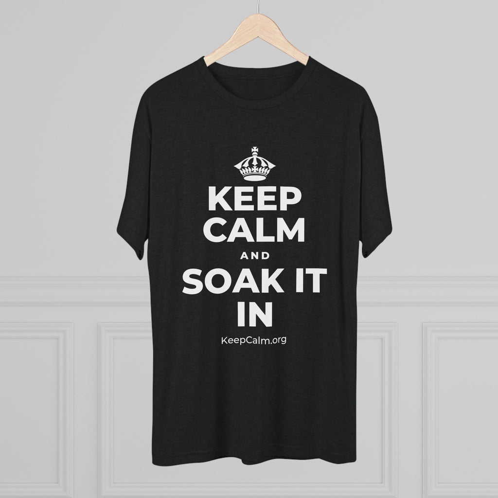KEEP CALM AND SOAK IT IN Tri-Blend Tee