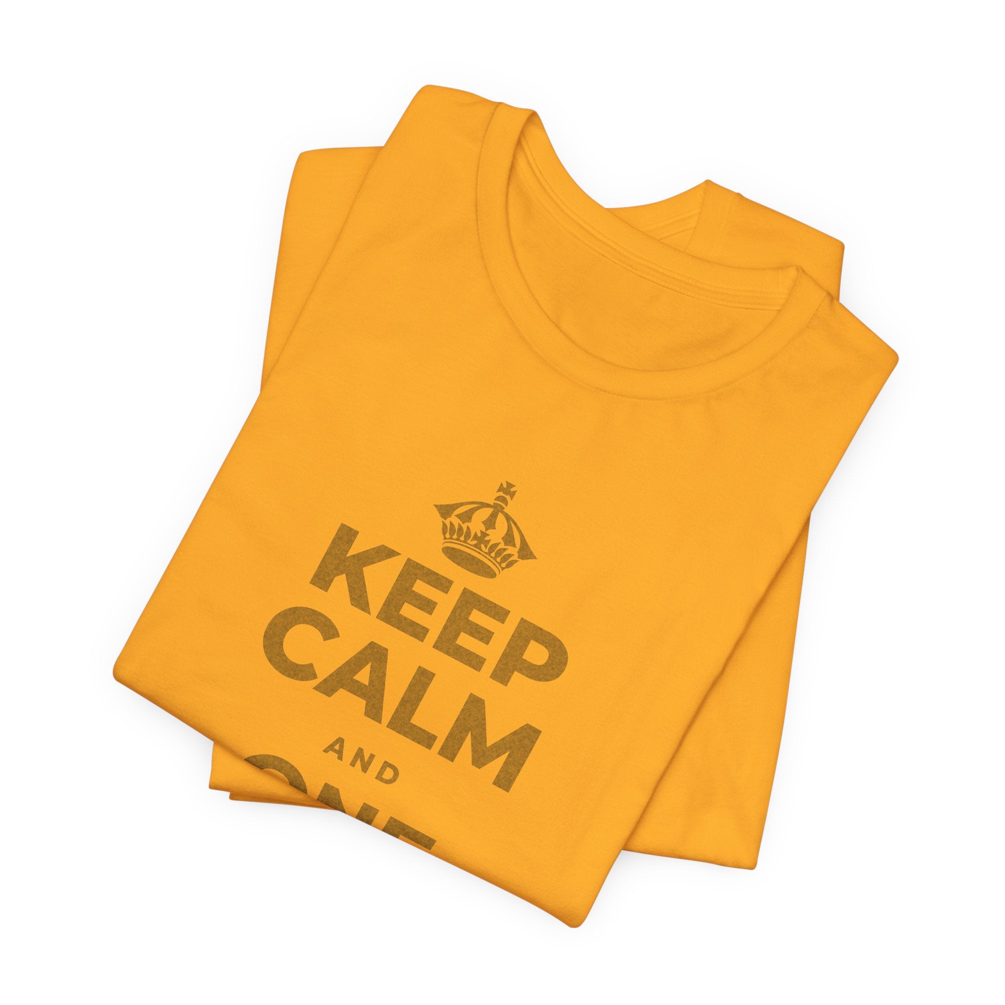 KEEP CALM AND ONE MORE REP T-Shirt (Baby Blue–Silver)