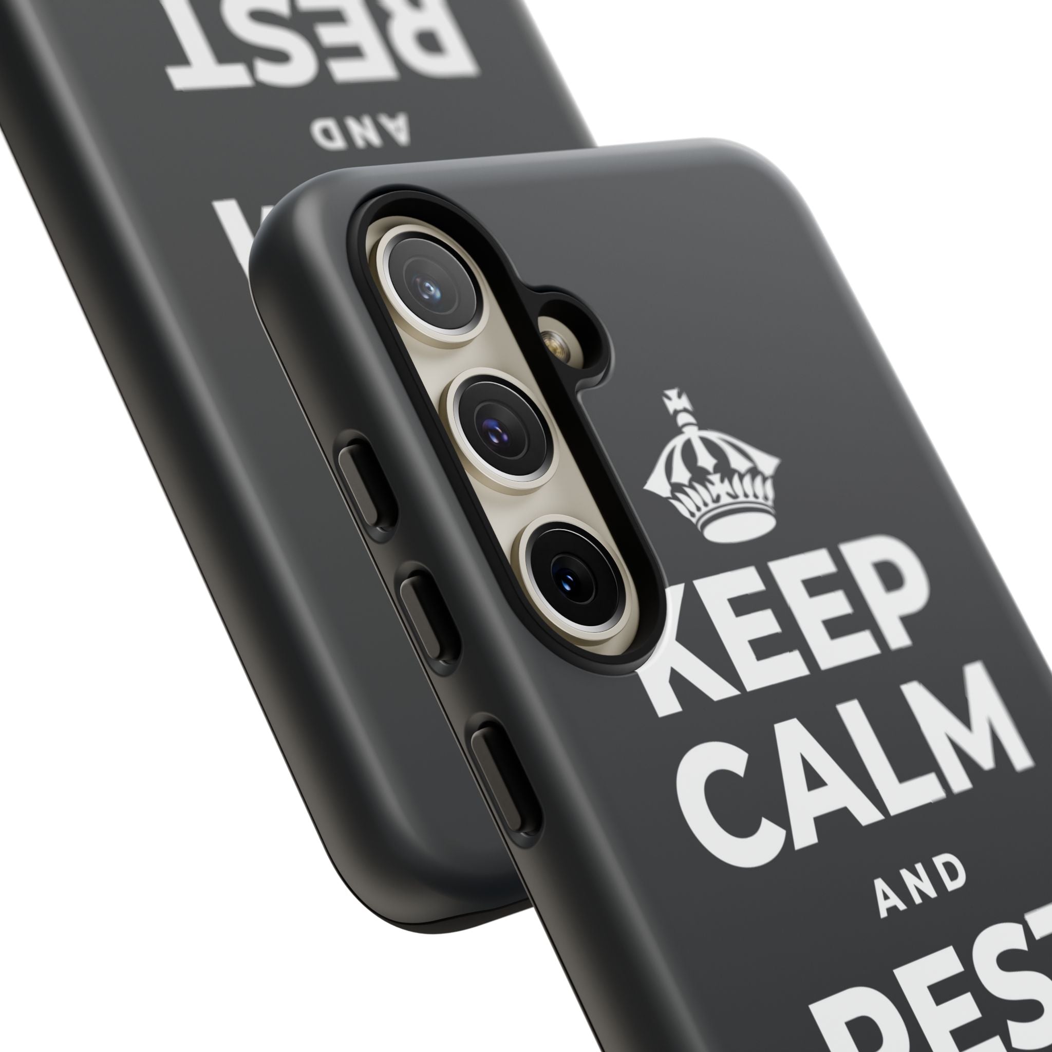 KEEP CALM AND REST YOUR EYES Phone Case (Dark)