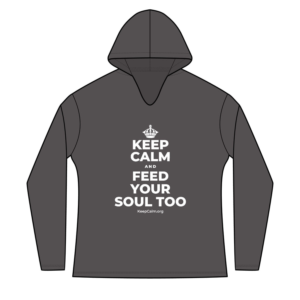 KEEP CALM AND FEED YOUR SOUL TOO Women's Long Sleeve Hoodie