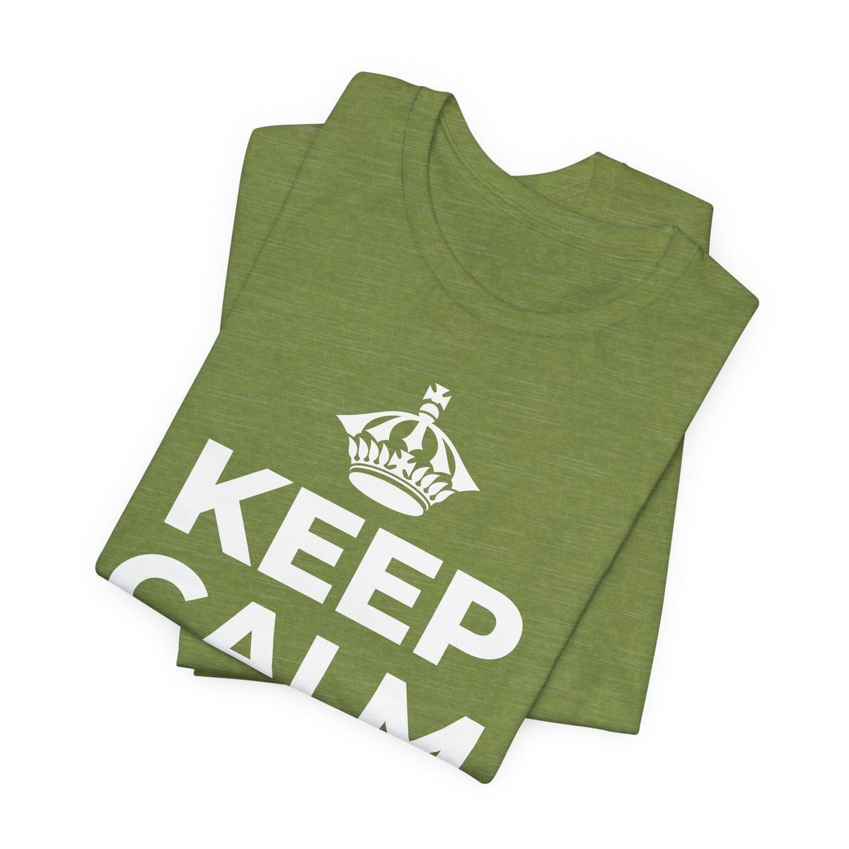 KEEP CALM AND ให้วันหยุดได้ช้า ๆ T-Shirt (Baby Blue–Silver)