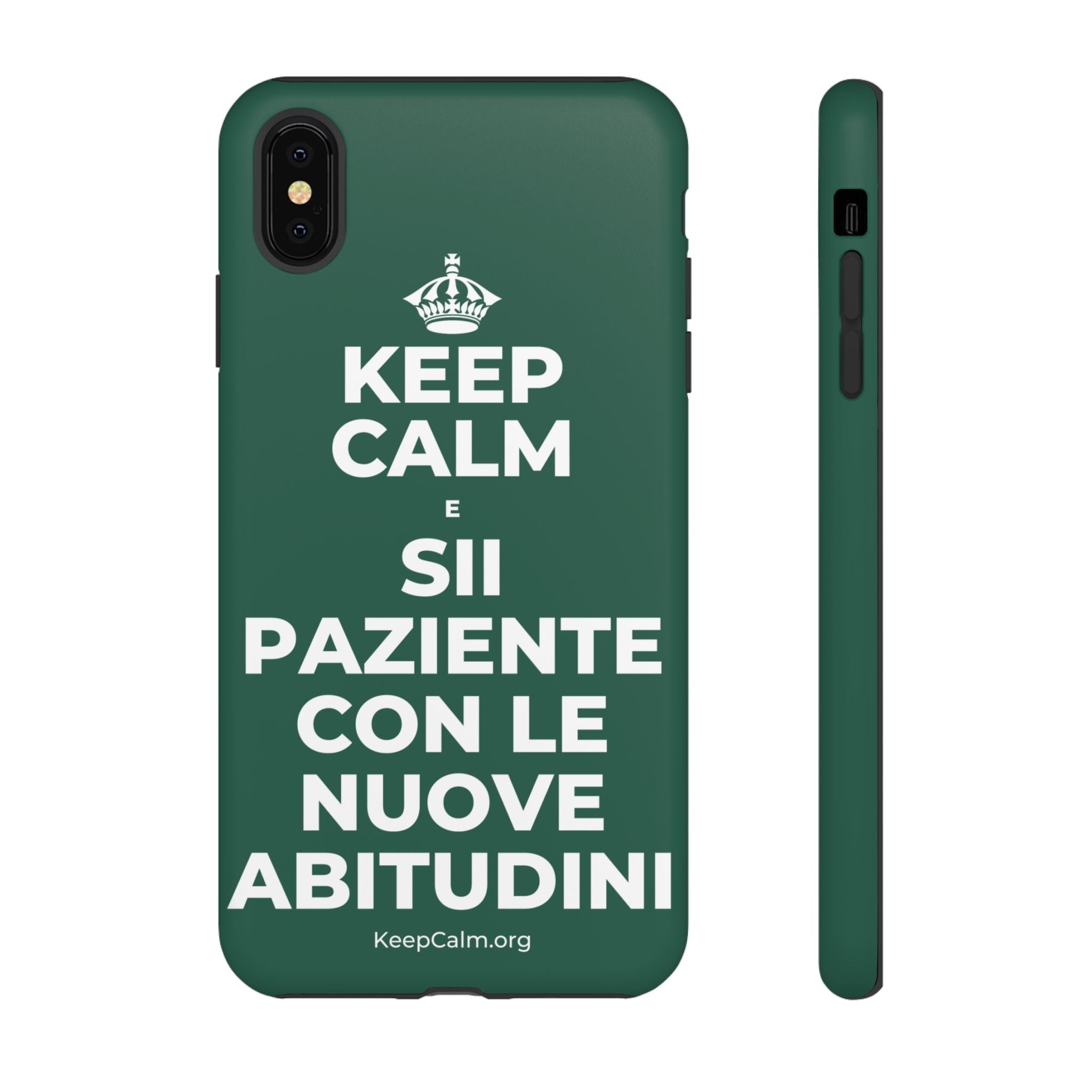 KEEP CALM E SII PAZIENTE CON LE NUOVE ABITUDINI Phone Case