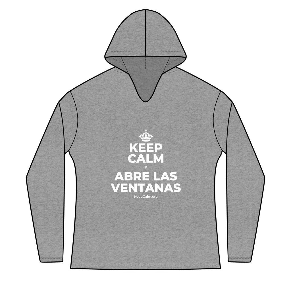 KEEP CALM Y ABRE LAS VENTANAS Women's Long Sleeve Hoodie