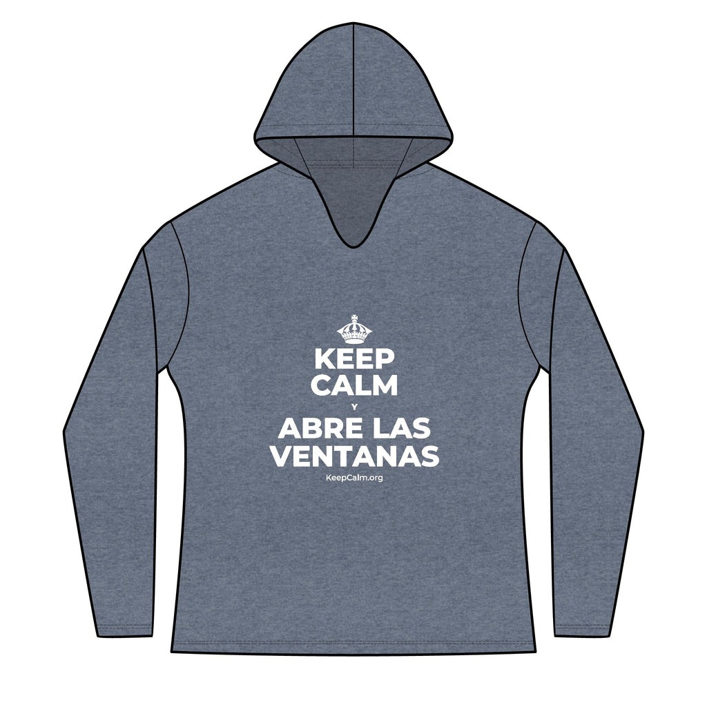 KEEP CALM Y ABRE LAS VENTANAS Women's Long Sleeve Hoodie