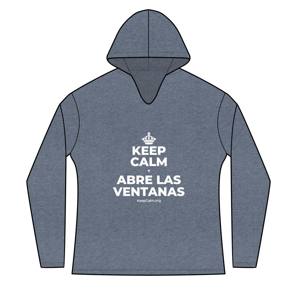 KEEP CALM Y ABRE LAS VENTANAS Women's Long Sleeve Hoodie