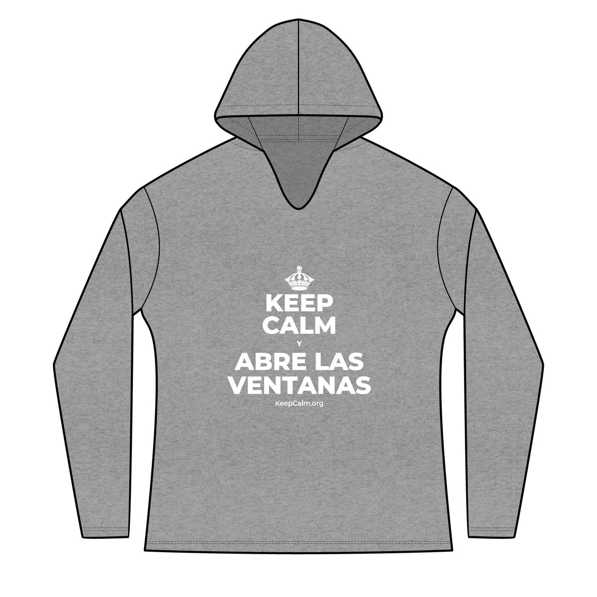 KEEP CALM Y ABRE LAS VENTANAS Women's Long Sleeve Hoodie
