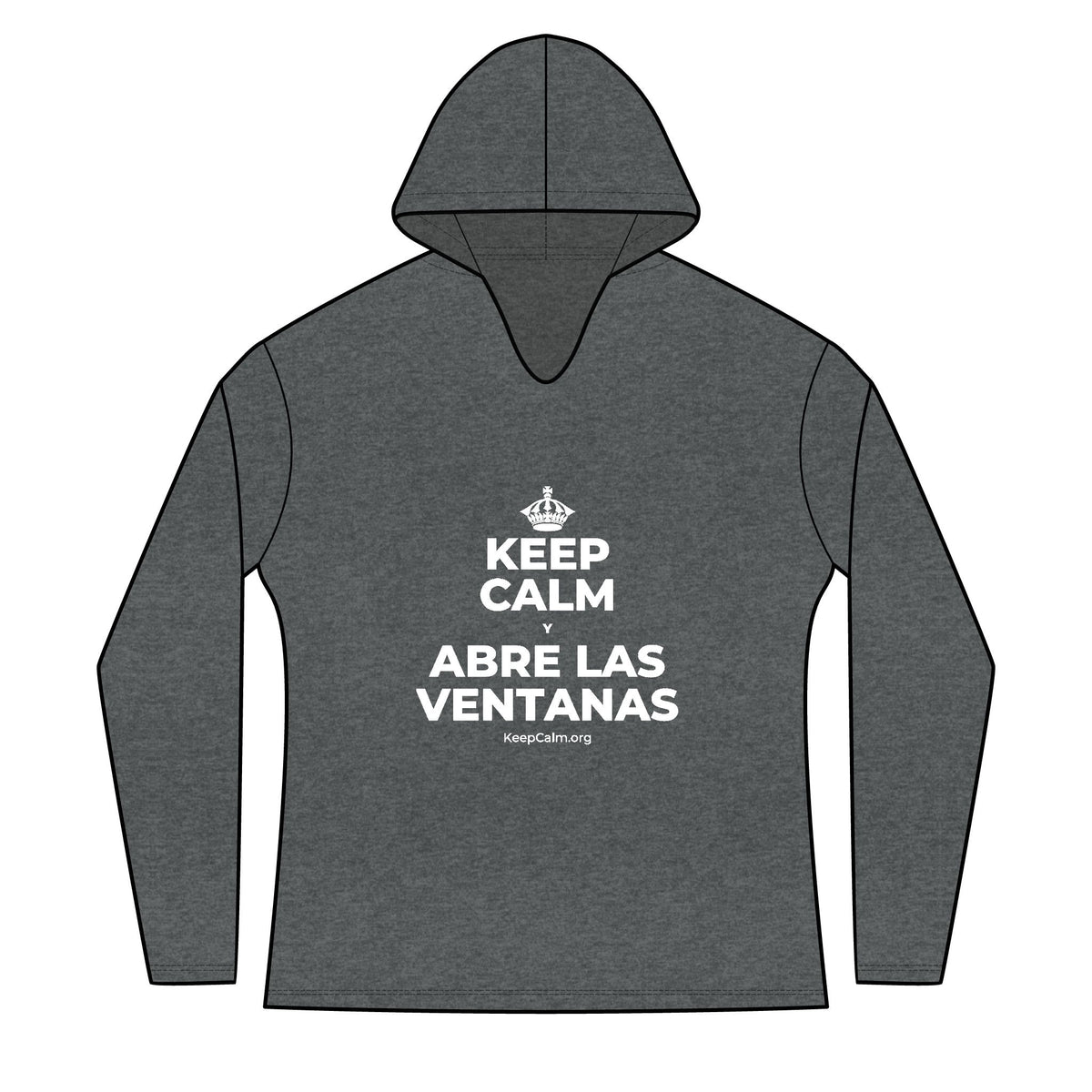 KEEP CALM Y ABRE LAS VENTANAS Women's Long Sleeve Hoodie