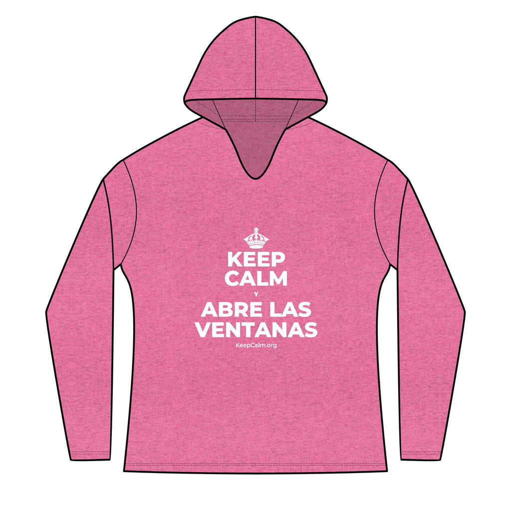 KEEP CALM Y ABRE LAS VENTANAS Women's Long Sleeve Hoodie