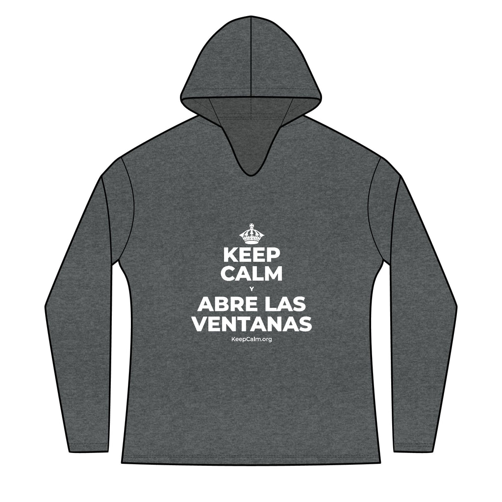 KEEP CALM Y ABRE LAS VENTANAS Women's Long Sleeve Hoodie