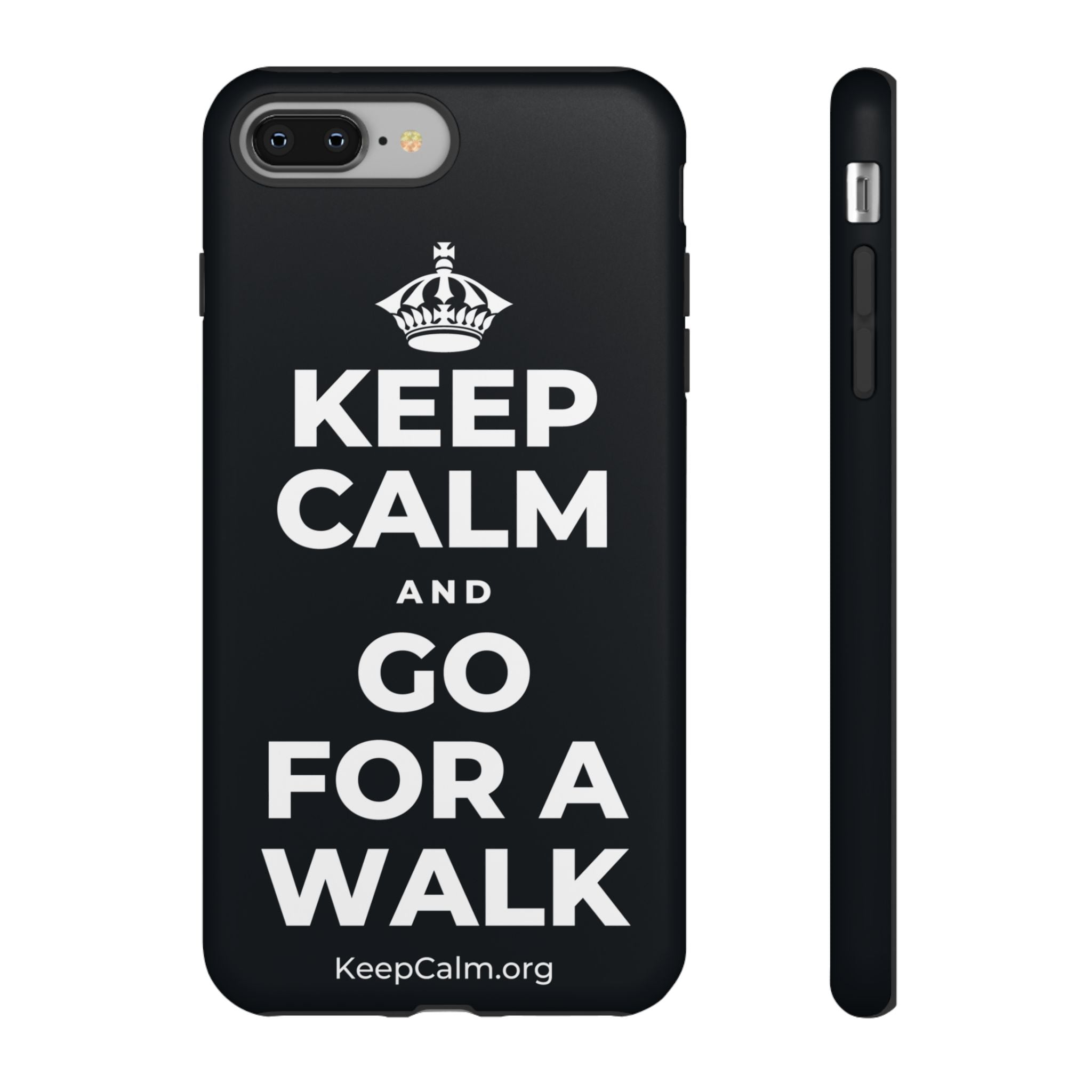 KEEP CALM AND GO FOR A WALK Phone Case (Dark)