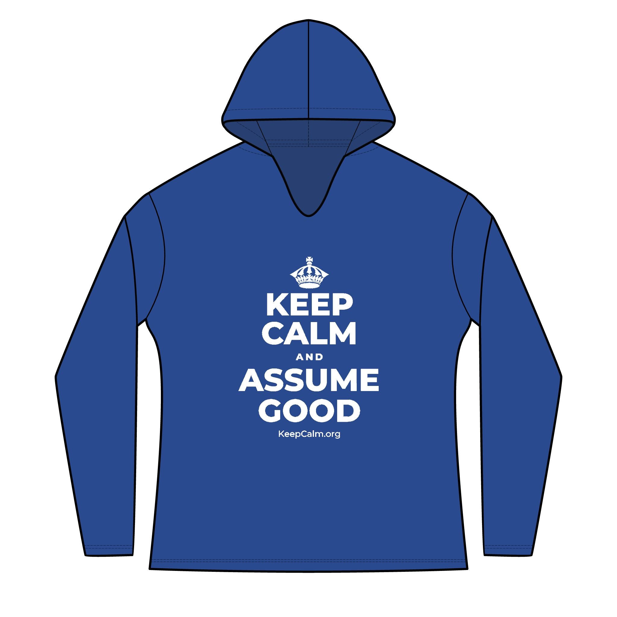 KEEP CALM AND ASSUME GOOD Women's Long Sleeve Hoodie
