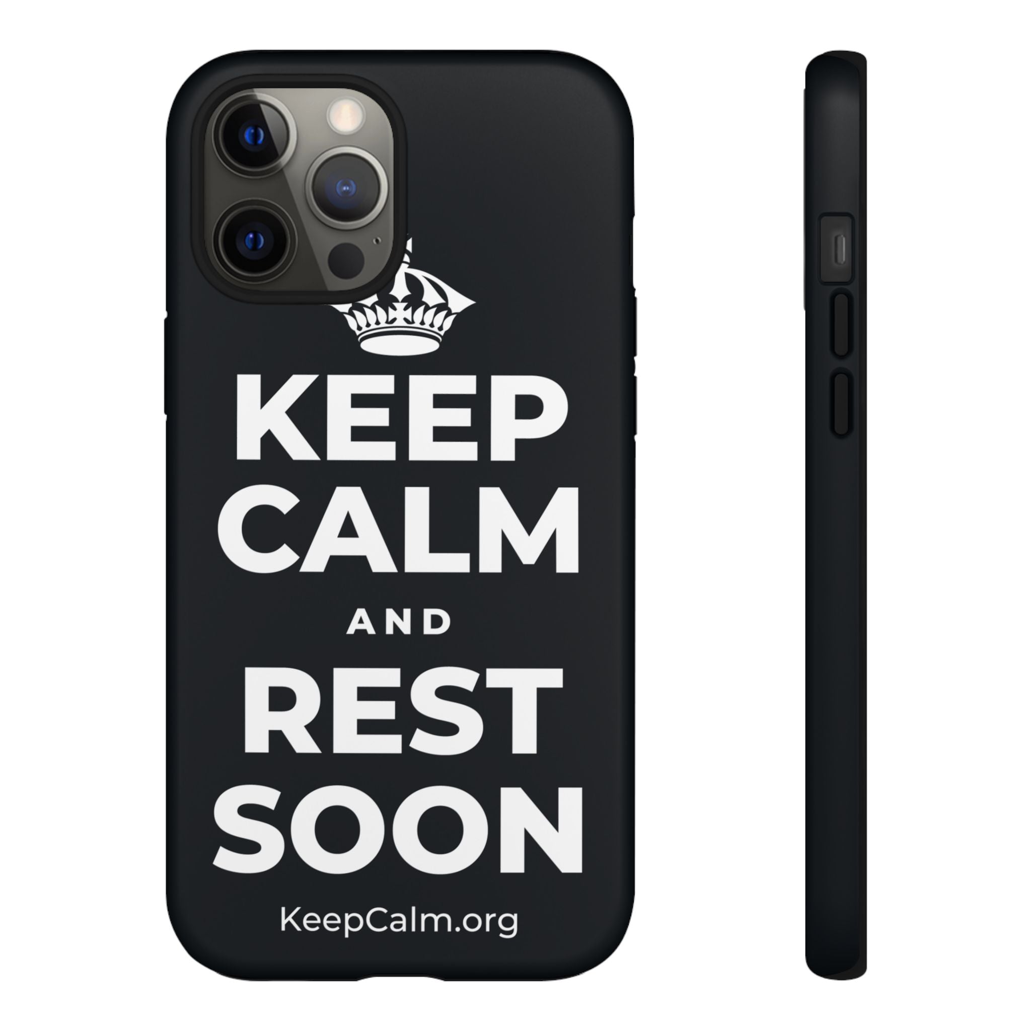 KEEP CALM AND REST SOON Phone Case (Dark)