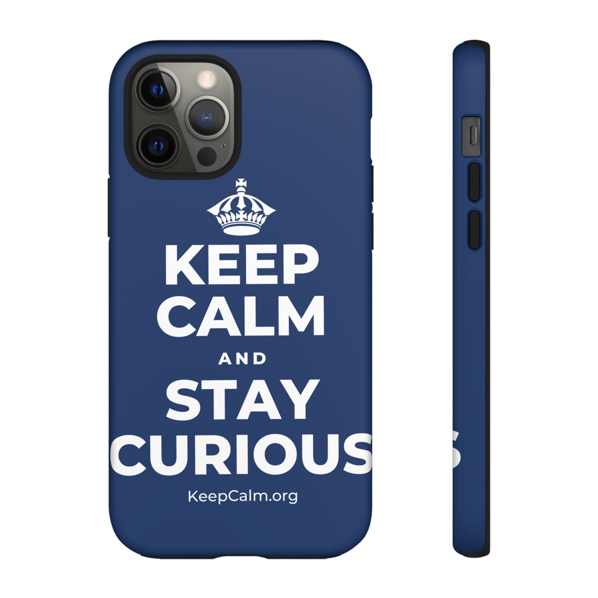 KEEP CALM AND STAY CURIOUS Phone Case