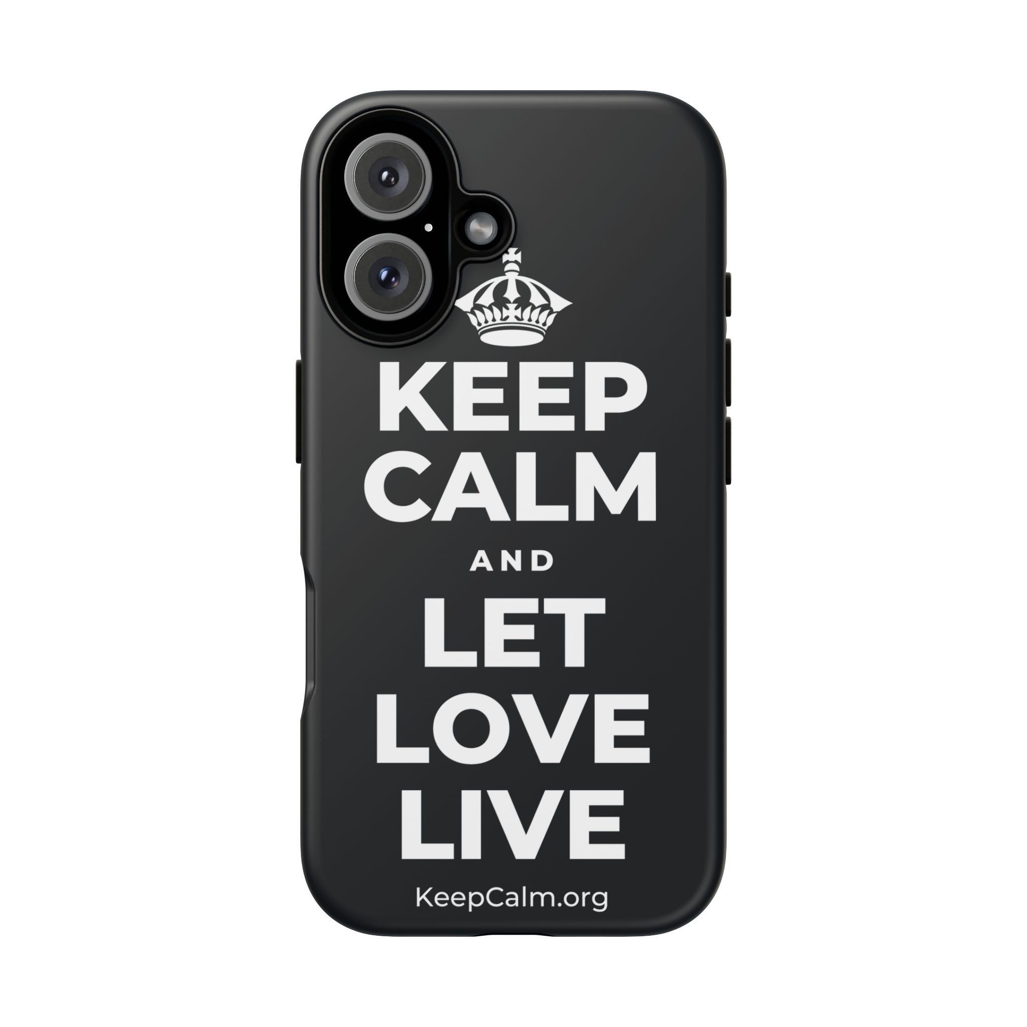 KEEP CALM AND LET LOVE LIVE Phone Case (Dark)