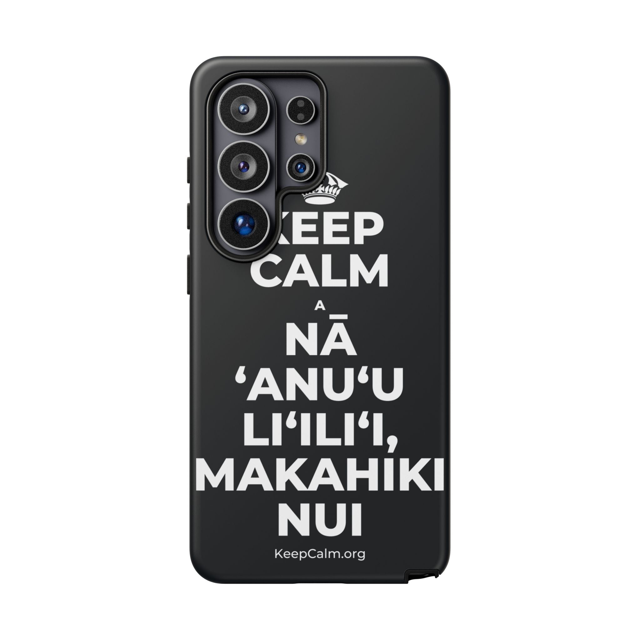 KEEP CALM A NĀ ʻANUʻU LIʻILIʻI, MAKAHIKI NUI Phone Case (Dark)