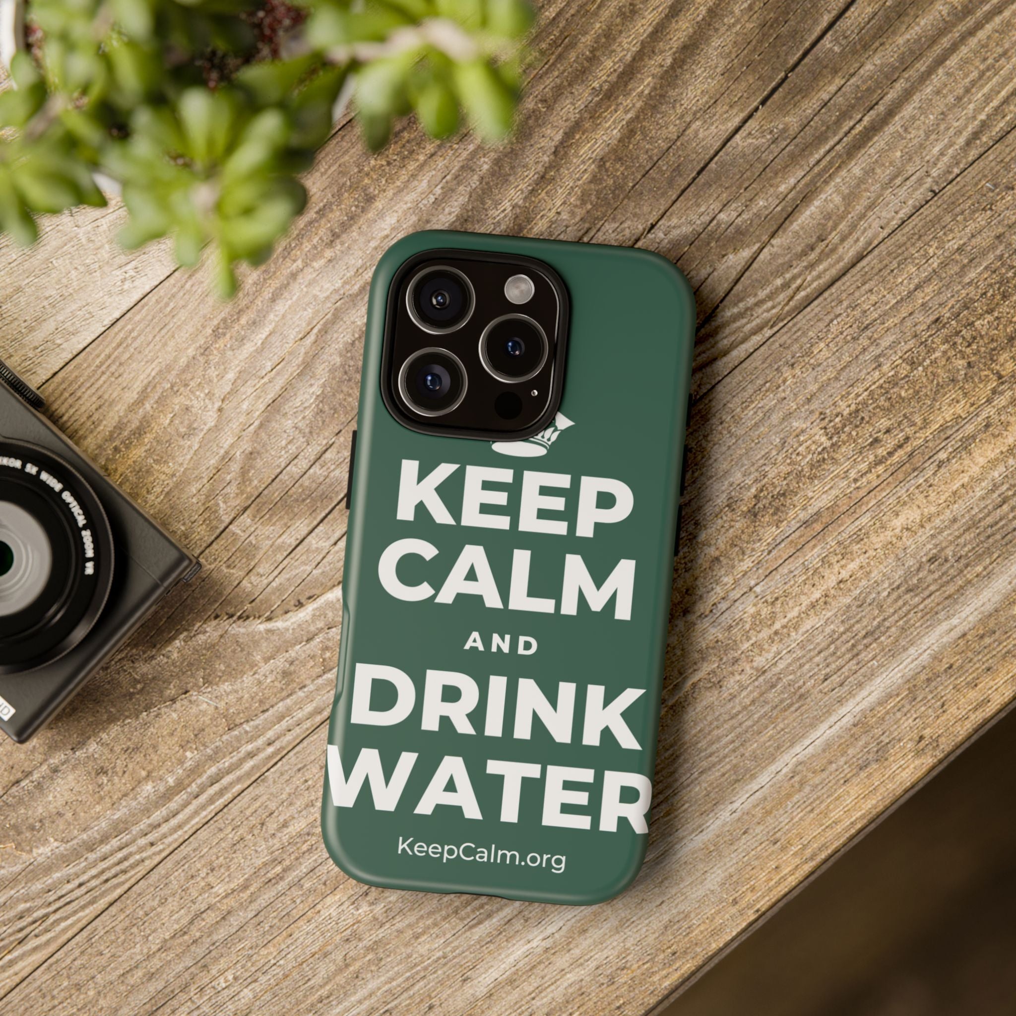 KEEP CALM AND DRINK WATER Phone Case