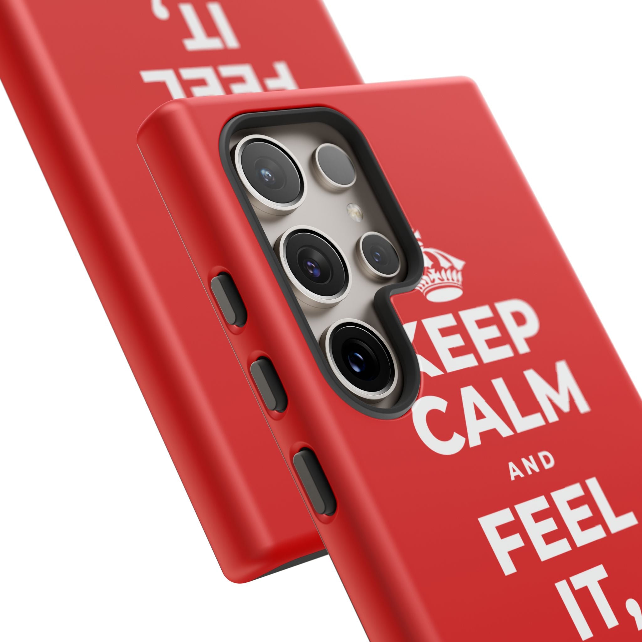 KEEP CALM AND FEEL IT, NOT FEED IT Phone Case