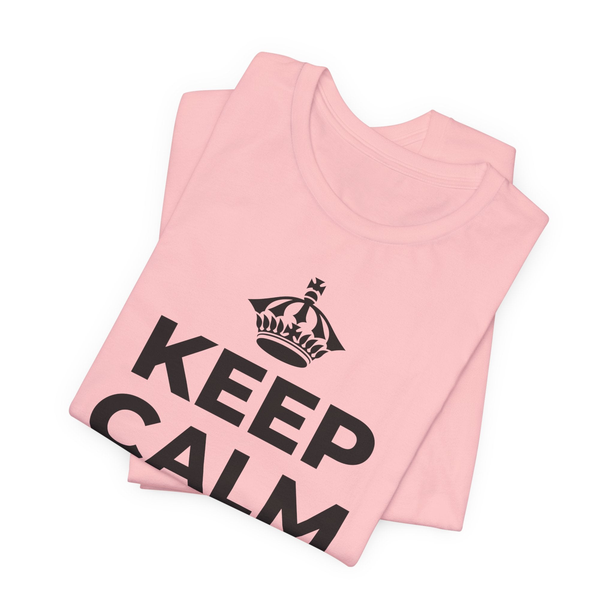 KEEP CALM AND 去踩踩草地 T-Shirt (White–Asphalt)
