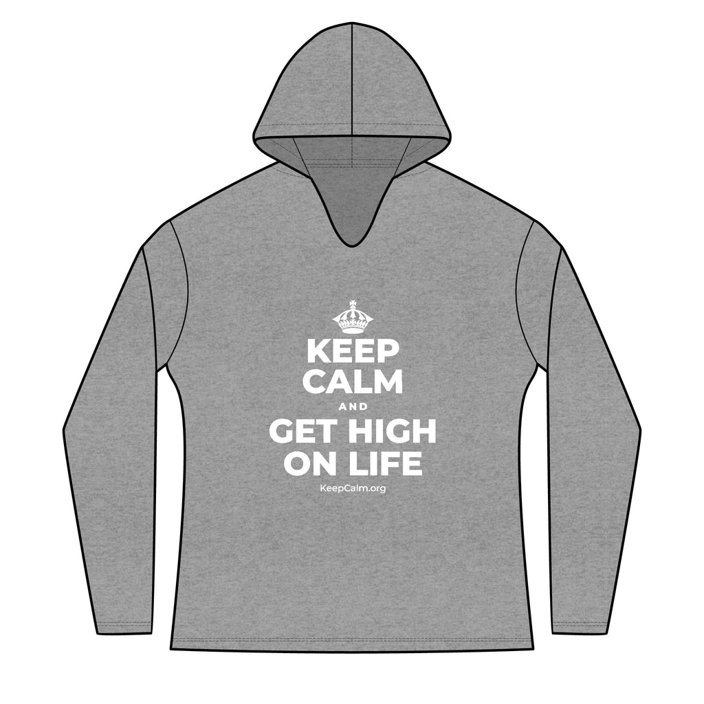 KEEP CALM AND GET HIGH ON LIFE Women's Long Sleeve Hoodie