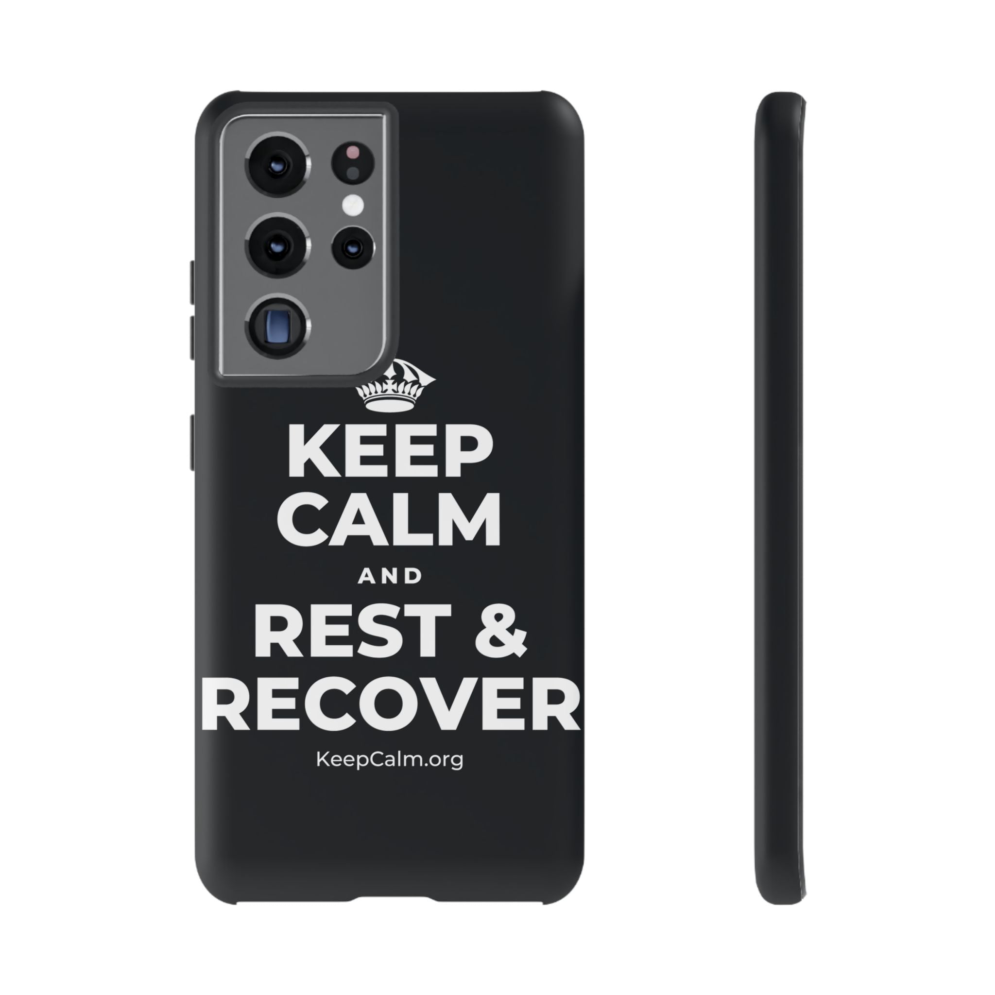 KEEP CALM AND REST & RECOVER Phone Case (Dark)