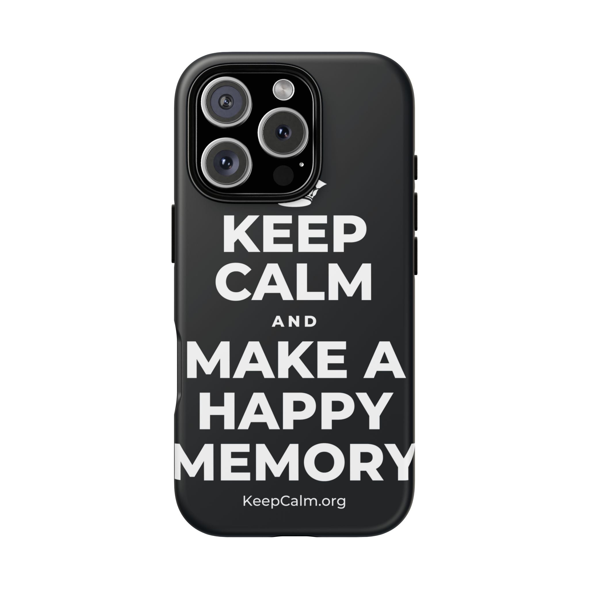 KEEP CALM AND MAKE A HAPPY MEMORY Phone Case (Dark)