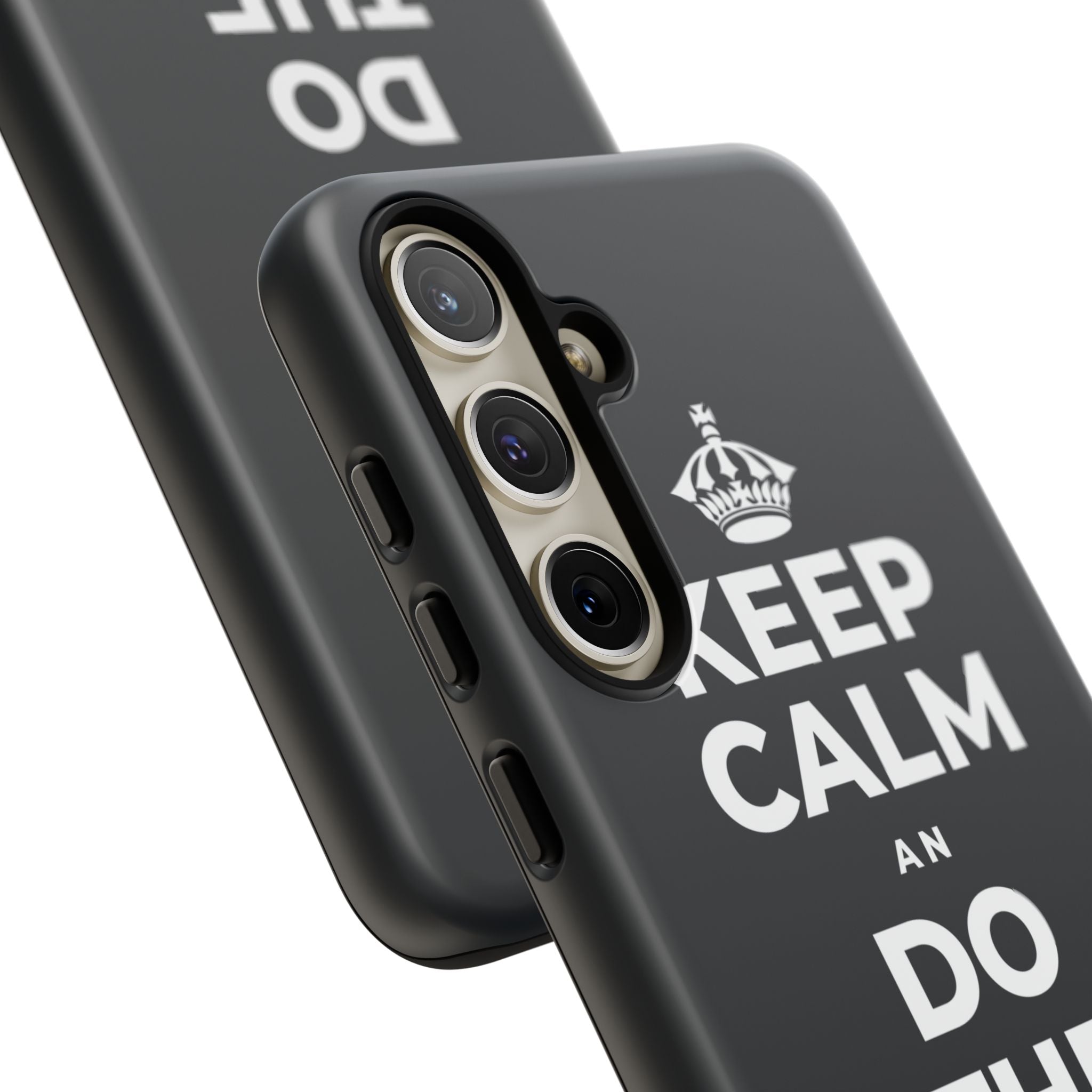 KEEP CALM AN DO THE HARD TIN Phone Case (Dark)