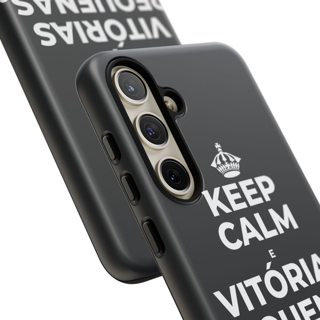 KEEP CALM E VITÓRIAS PEQUENAS, SEMANA GRANDE Phone Case (Dark)