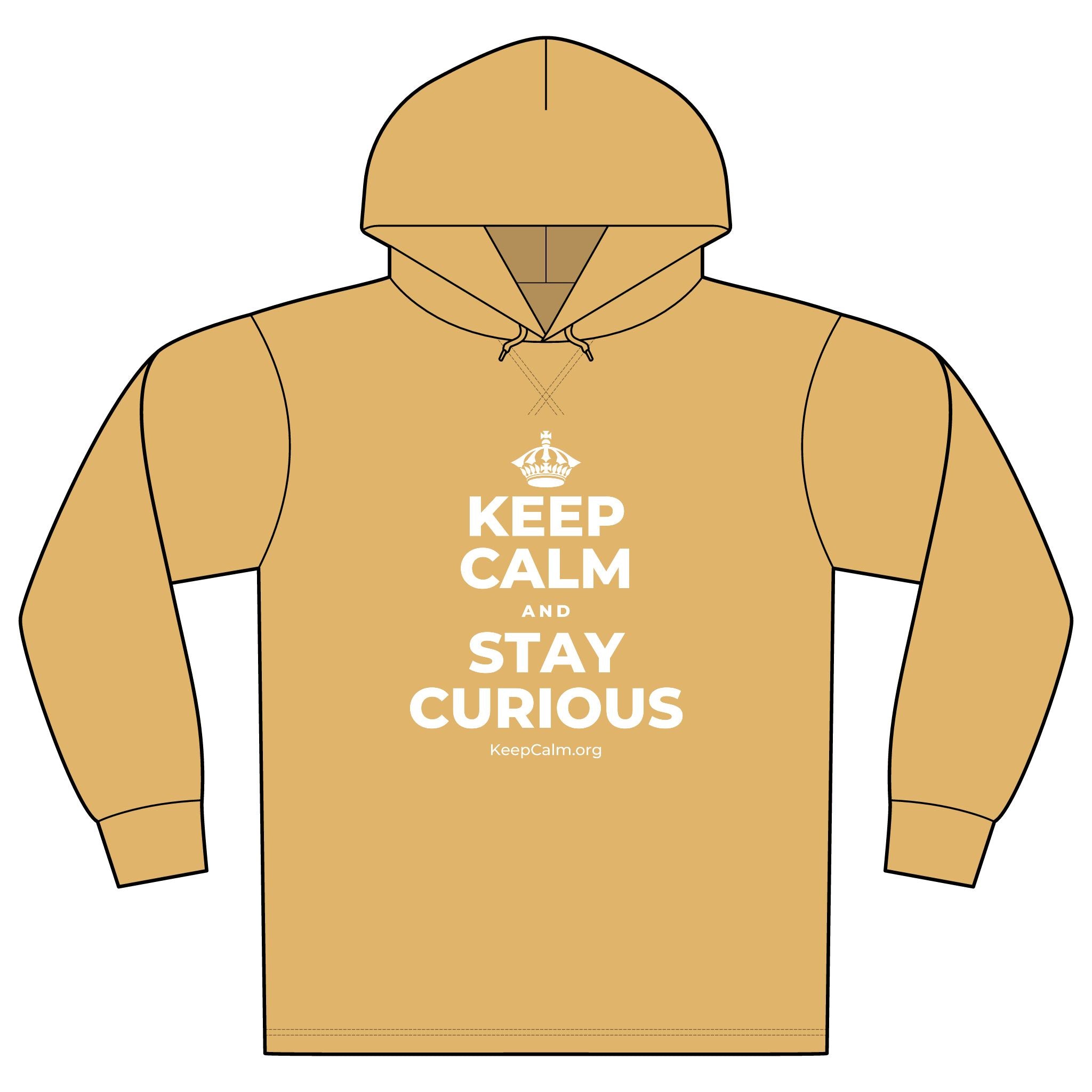 KEEP CALM AND STAY CURIOUS Organic Hoodie Tee