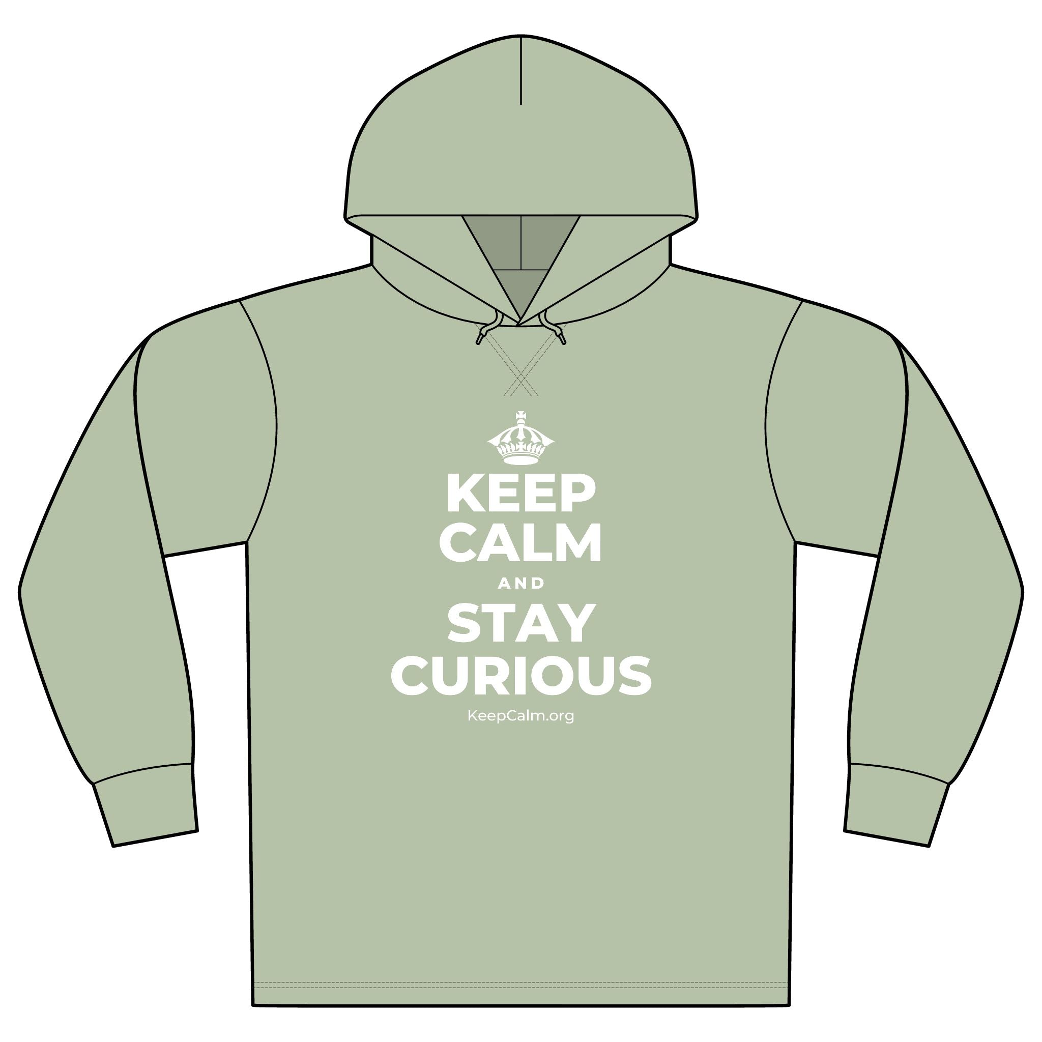 KEEP CALM AND STAY CURIOUS Organic Hoodie Tee