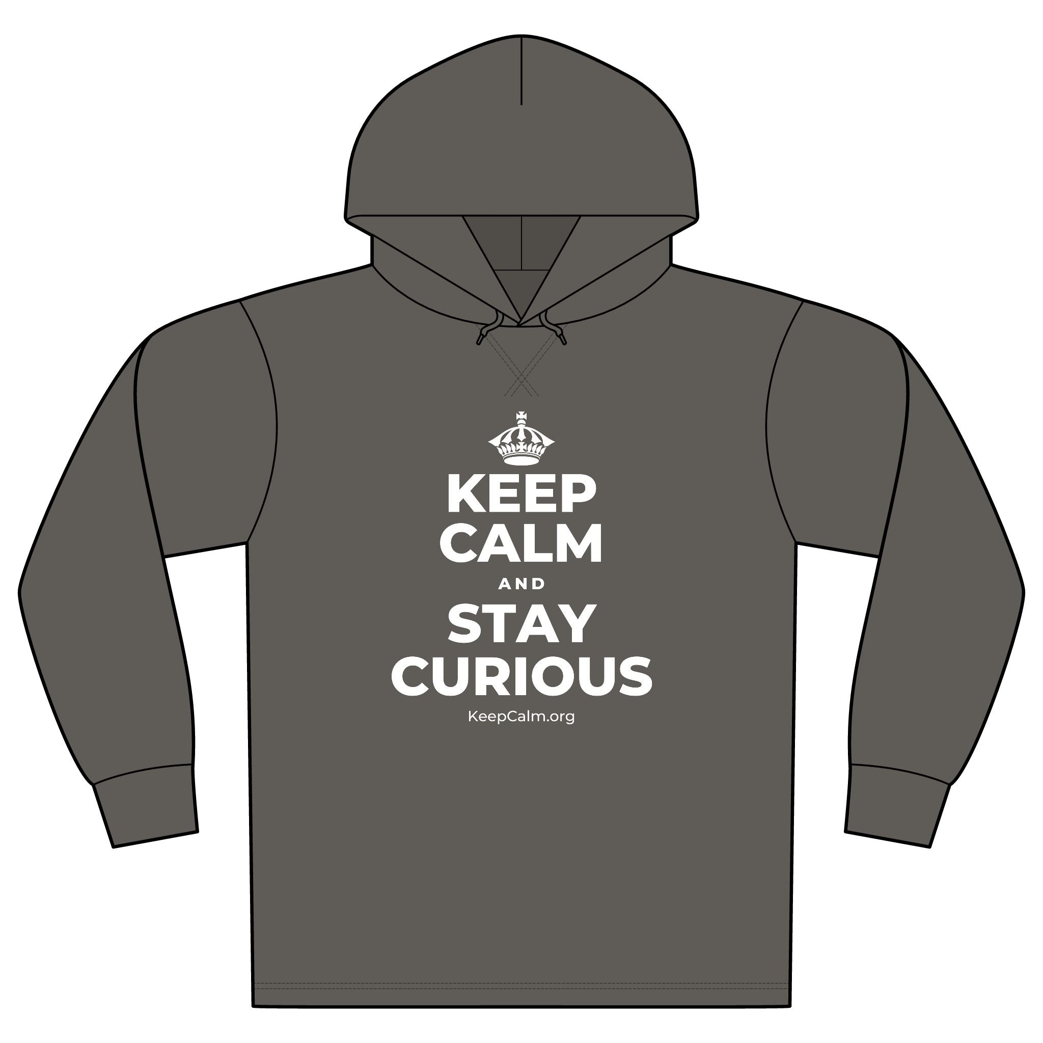 KEEP CALM AND STAY CURIOUS Organic Hoodie Tee