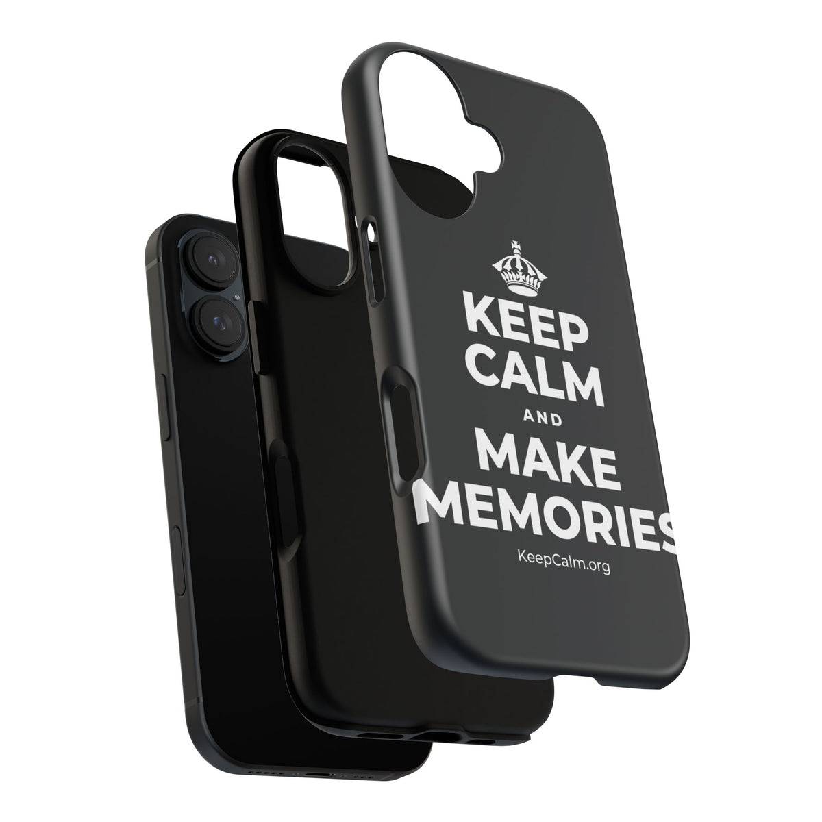 KEEP CALM AND MAKE MEMORIES Phone Case (Dark)